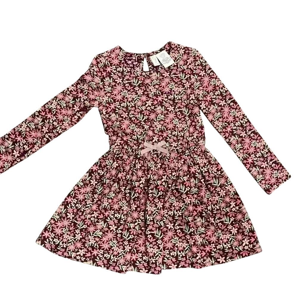NWT Joie girls floral dress long sleeve, bow,‎ high neckline, D29